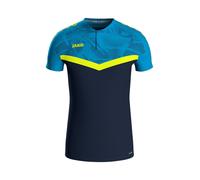 JAKO T-Shirt fonctionnel bleu / bleu marine / citron vert, Taille L