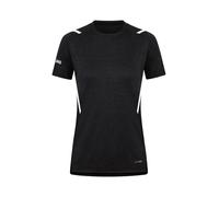 JAKO T-Shirt fonctionnel 'Challenge' noir chiné / blanc, Taille 34