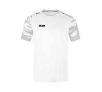 JAKO - Jersey Wild (Manches Courtes), Mixte, Blanc/Gris Argenté, M