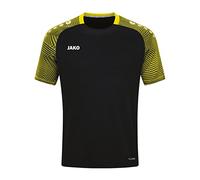 JAKO - T-Shirt Maillot Performance, Mixte, Noir/Jaune Doux, XL