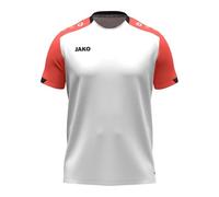 JAKO T-Shirt Unisexe Dynamic, Blanc/Corail/Marine, S