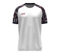 JAKO T-Sweatshirt Sonic Unisexe, Blanc/Marine/Rouge, L