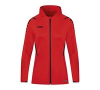 JAKO - Veste à Capuche Challenge, Femme, Rouge Noir, 40