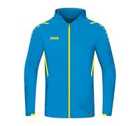 JAKO - Veste à Capuche Challenge, Mixte, Jako Bleu/Jaune Fluo, 4XL