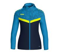 JAKO Veste à Capuche Iconic - Sweat à Capuche zippé pour Femme - Veste de survêtement Confortable avec Fonction Keep Dry en 100% Polyester recyclé