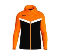 Jako Veste à Capuche Iconic, Noir/Orange Fluo, m Homme