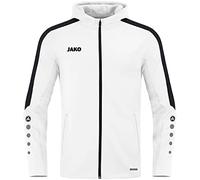 JAKO - Veste à Capuche Power, Mixte Enfant, Blanc, 152