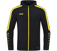 JAKO - Veste à Capuche Power, Mixte, Noir/Citro, XXL