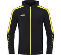 JAKO Veste à capuche Power – Mixte – Noir/Citro – Taille L