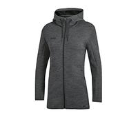 JAKO - Veste à Capuche Premium Basics, Femme, Anthracite Chiné, 34