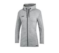 JAKO - Veste à Capuche Premium Basics, Femme, Gris Clair Chiné, 34