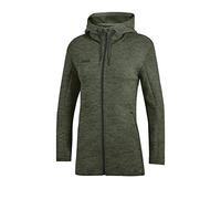 JAKO - Veste à Capuche Premium Basics, Femme, Kaki Chiné, 42