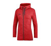 JAKO - Veste à Capuche Premium Basics, Femme, Marbré De Rouge, 40