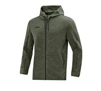 JAKO - Veste à Capuche Premium Basics, Mixte, Kaki Chiné, L