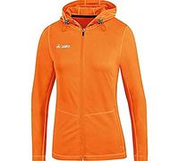 JAKO - Veste à Capuche Run 2.0, Femme, Orange Fluo, 42