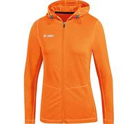 JAKO - Veste à Capuche Run 2.0, Femme, Orange Fluo, 44