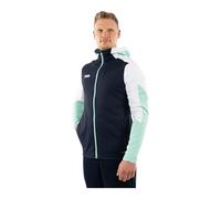 JAKO Veste à capuche unisexe Dynamic, bleu marine/blanc/menthe, taille L
