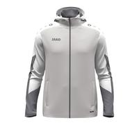 JAKO Veste à capuche unisexe Dynamic, gris clair/blanc/gris, L
