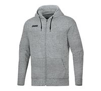 JAKO - Veste à Capuche Base, Mixte, Gris Clair Chiné, XXL