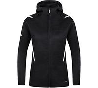 JAKO Veste Décontractée Challenge Femme à capuche Noir/Blanc 42