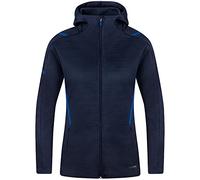 JAKO - Veste Décontractée Challenge Avec Capuche, Femme, Marine Chiné/Royal, 36