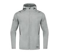 JAKO - Veste Décontractée Challenge Avec Capuche, Mixte, Gris Clair Mélangé/Anthra Light, XL
