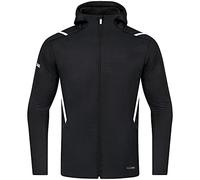 JAKO - Veste Décontractée Challenge Avec Capuche, Mixte, Marbré De Noir/Blanc, S