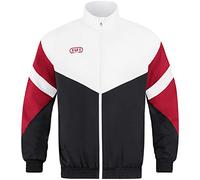 JAKO - Veste Décontractée Rétro, Mixte, Noir Blanc Rouge, 4XL