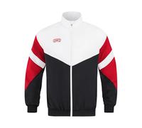 JAKO - Veste Décontractée Rétro, Mixte, Noir Blanc Rouge, XL