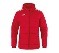 JAKO - Veste D'Entraîneur D'Équipe à Capuche, Mixte Enfant, Rouge, 140