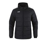 JAKO - Veste D'Entraîneur D'Équipe à Capuche, Mixte, Noir, 4XL
