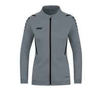 JAKO - Veste En Polyester Défi, Femme, Gris Pierre/Noir, 34