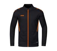 JAKO - Veste En Polyester Défi, Mixte Enfant, Noir/Orange Fluo, 116