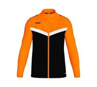 JAKO Veste unisexe en polyester ICONIC taille L noir/orange fluo - veste d'entraînement respirante pour hommes et femmes au design moderne, 100% polyester recyclé
