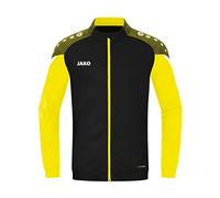 JAKO - Veste En Polyester Performante, Mixte, Noir/Jaune Doux, M