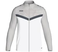 JAKO Veste unisexe emblématique en polyester taille M blanc/gris doux/anthracite légère - veste d'entraînement respirante pour hommes et femmes au design moderne, 100% polyester recyclé