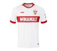 JAKO VfB Stuttgart Maillot UCL 2024/2025 Blanc/rouge, 2XL Unisexe