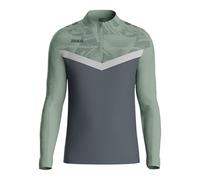 Jako Ziptop Iconic, Anthracite/Vert Menthe/Gris Doux, L Mixte