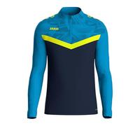 Jako Ziptop Iconic, Bleu Marine Bleu/Jaune Fluo, L Mixte