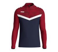 JAKO Ziptop Iconic, Bleu Marine/Rouge Piment, XL Mixte