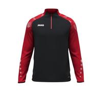 JAKO Ziptop Sonic Unisexe, Noir/Rouge, 3XL