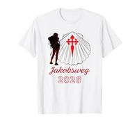 Jakobsweg Saint-Jacques-Compostelle 2026 Lady Pilgrim T-Shirt