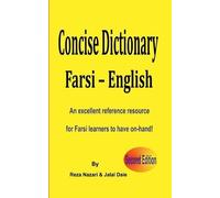 Jalal Daie Reza Nazari Farsi - English Concise Dictionary (Poche)