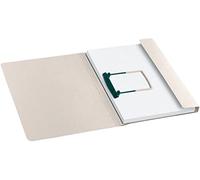 Jalema 3804111 - Paquet 10 Chemises écologiques à Reliure avec Clip Clipex grande capacité, Kit de Présentation pour relier Documents A4 226 g/m² | Tree Free Secolor | 310 x 250 mm | Beige naturel