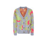 Jalene Cardigan pierre / citron vert / orange / framboise, Taille XL-XXL