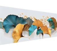 Jalican Peinture Diamant par Numéros Kit Adultes La Grande Taille 80x40cm DIY 5D Ginkgo Biloba Diamond Painting Kits Cristal Strass Mosaïque Point De Croix Broderie Maison Mur Décor S-425