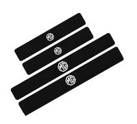 JALILAN 4 Pièces seuil de Porte Voiture pour MG MG3/MG4 EV/MG5/MG6 / MG HS/MG Marvel R/MG ZS, Seuil en Fibre de Carbone, Seuil De Porte Avant Et Arrière Protection Contre Les Rayures,White