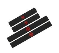 JALILAN 4 Pièces seuil de Porte Voiture pour MG MG3/MG4 EV/MG5/MG6 / MG HS/MG Marvel R/MG ZS, Seuil en Fibre de Carbone, Seuil De Porte Avant Et Arrière Protection Contre Les Rayures,Red