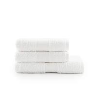 Jalla, Set de Serviettes de Bain, 1+1, 100% Coton, 430gsm, 50x100 cm, Blanc