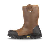 JALLATTE - Bottes de sécurité marron et noire JALBOX SAS S3 CI HI HRO SRC Taille:45
